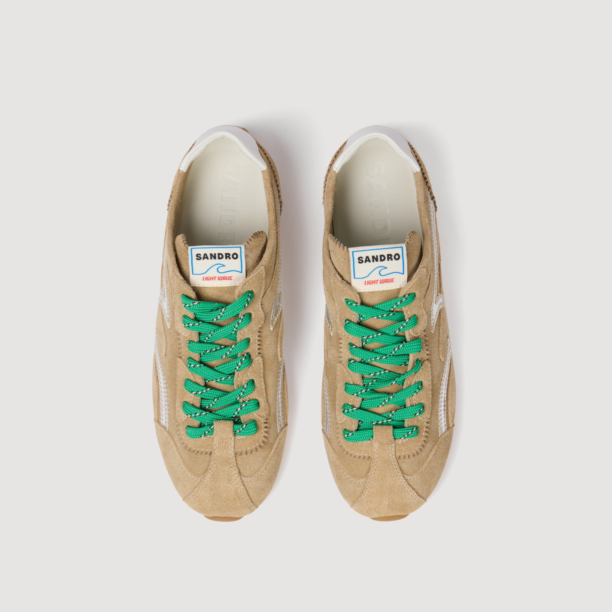 Light Wave suede trainers