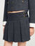 Short rhinestone suit skirt