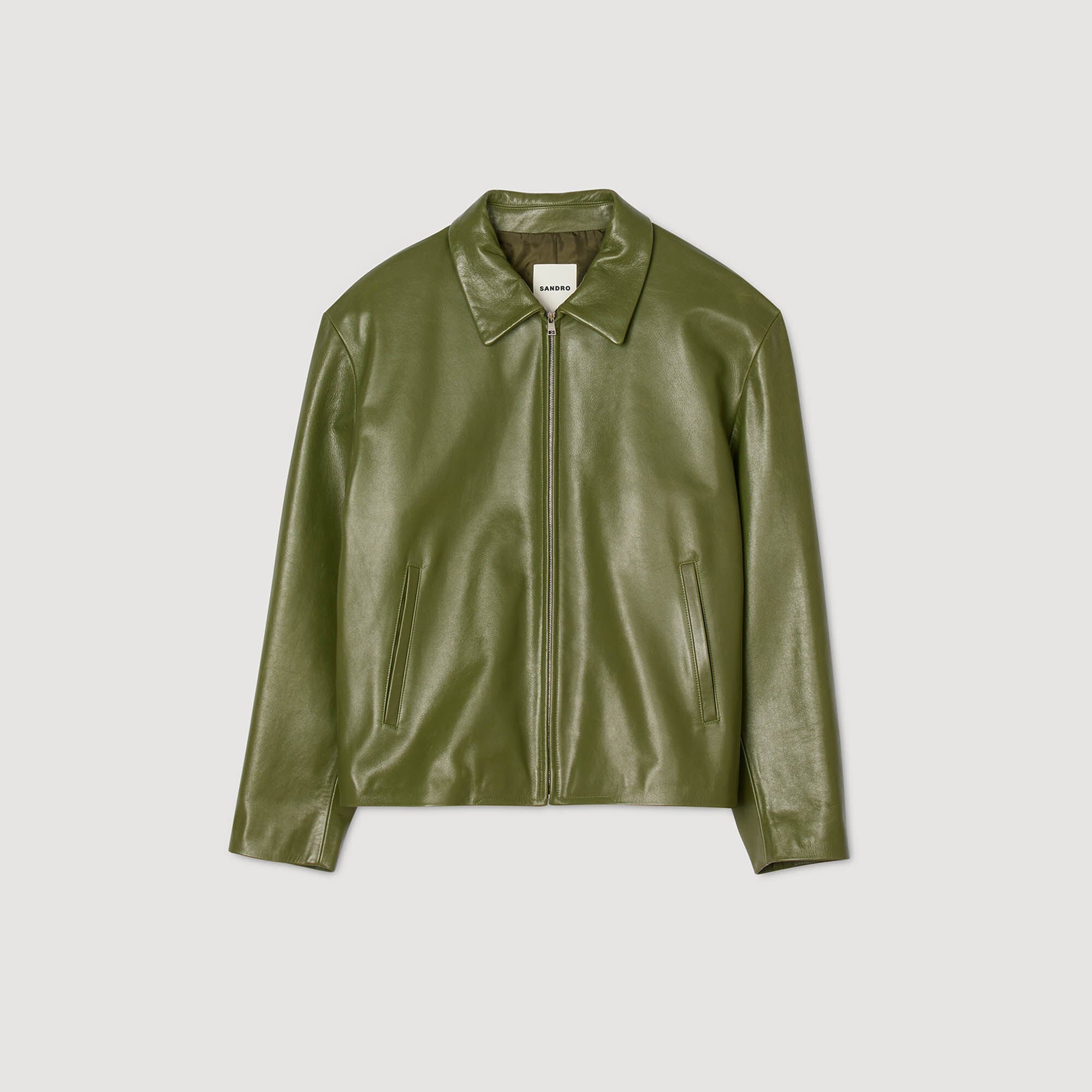 sandro homme paris バイカージャケット　ライダース　サンドロ Sandro Biker Leather Jacket Mens XS | eBay