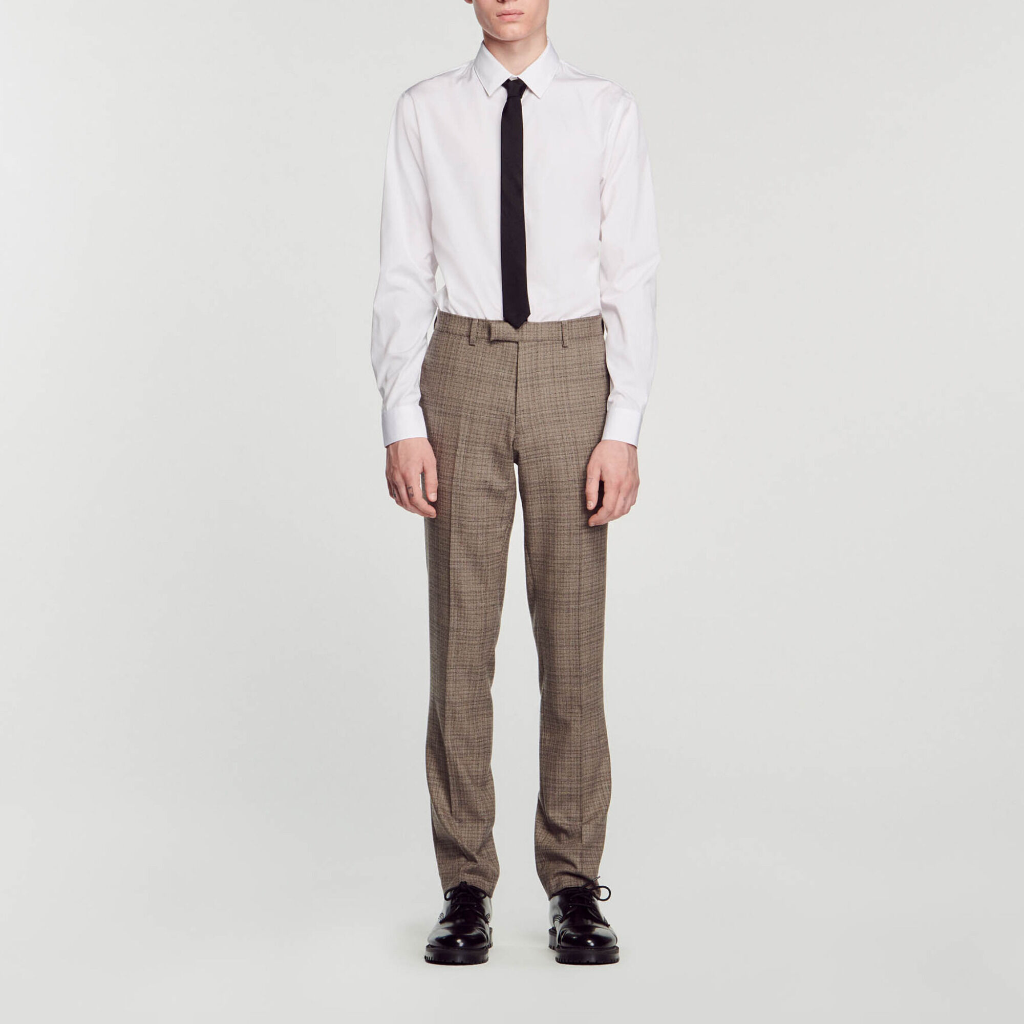 Wool suit trousers