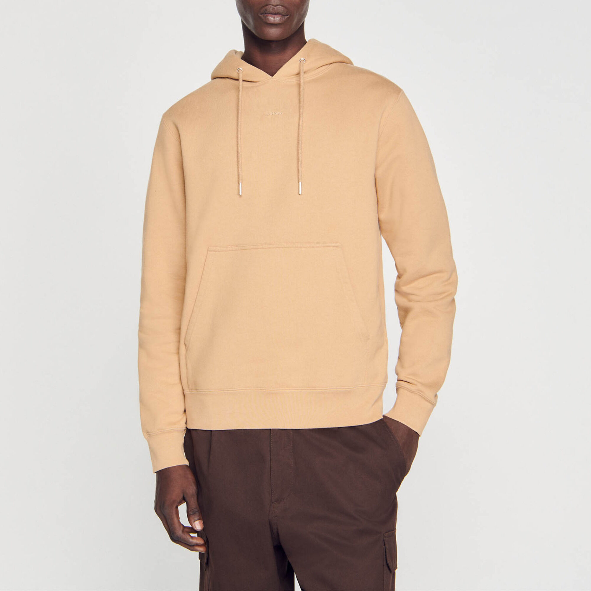 Men’s organic cotton embroidered hoodie