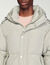 3/4-length hooded puffer jacket
