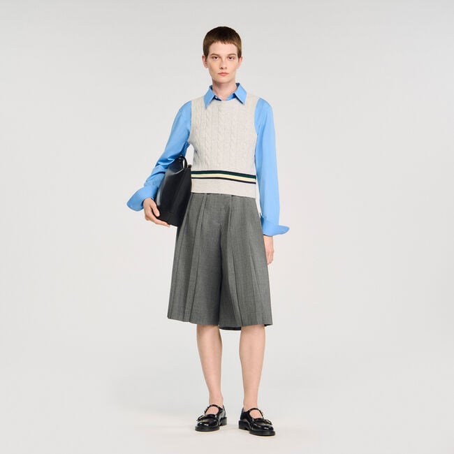 Sleeveless short jumper