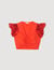 Crop top with embroidered sleeves