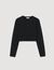 Cropped embroidered T-shirt