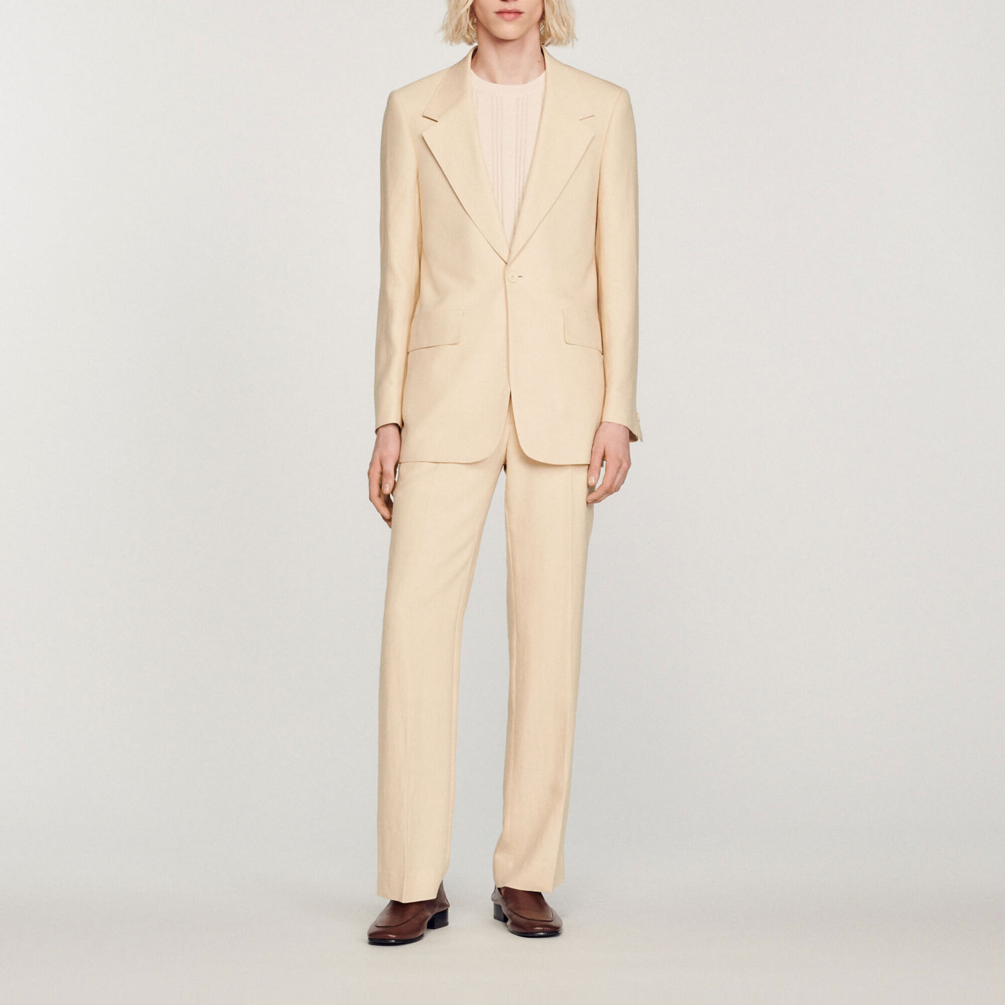 Linen suit jacket