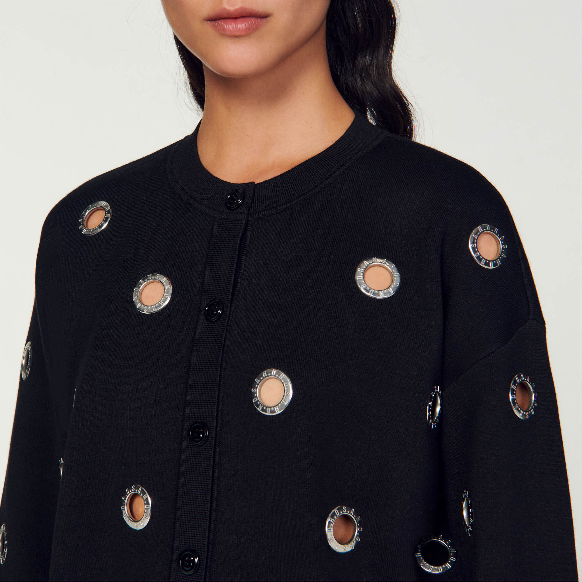Coatigan with eyelets - Women | Sandro