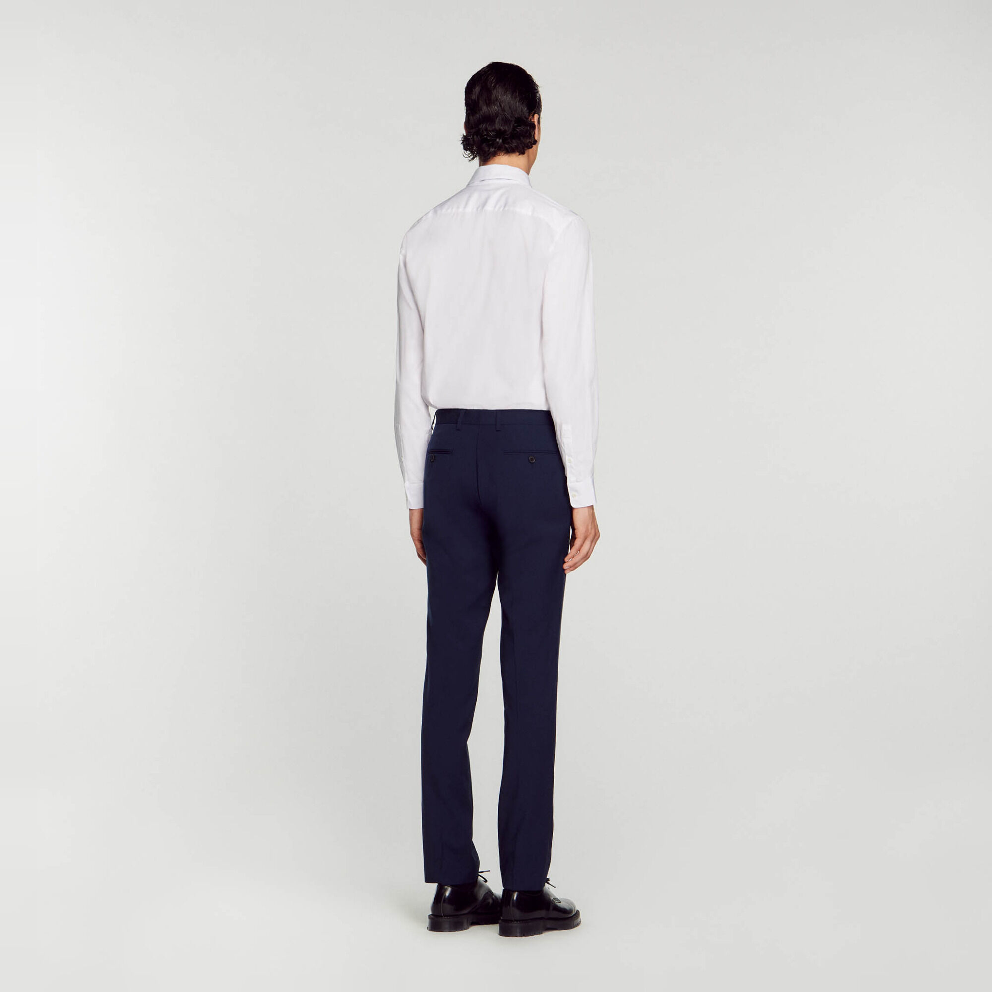 Virgin wool suit trousers