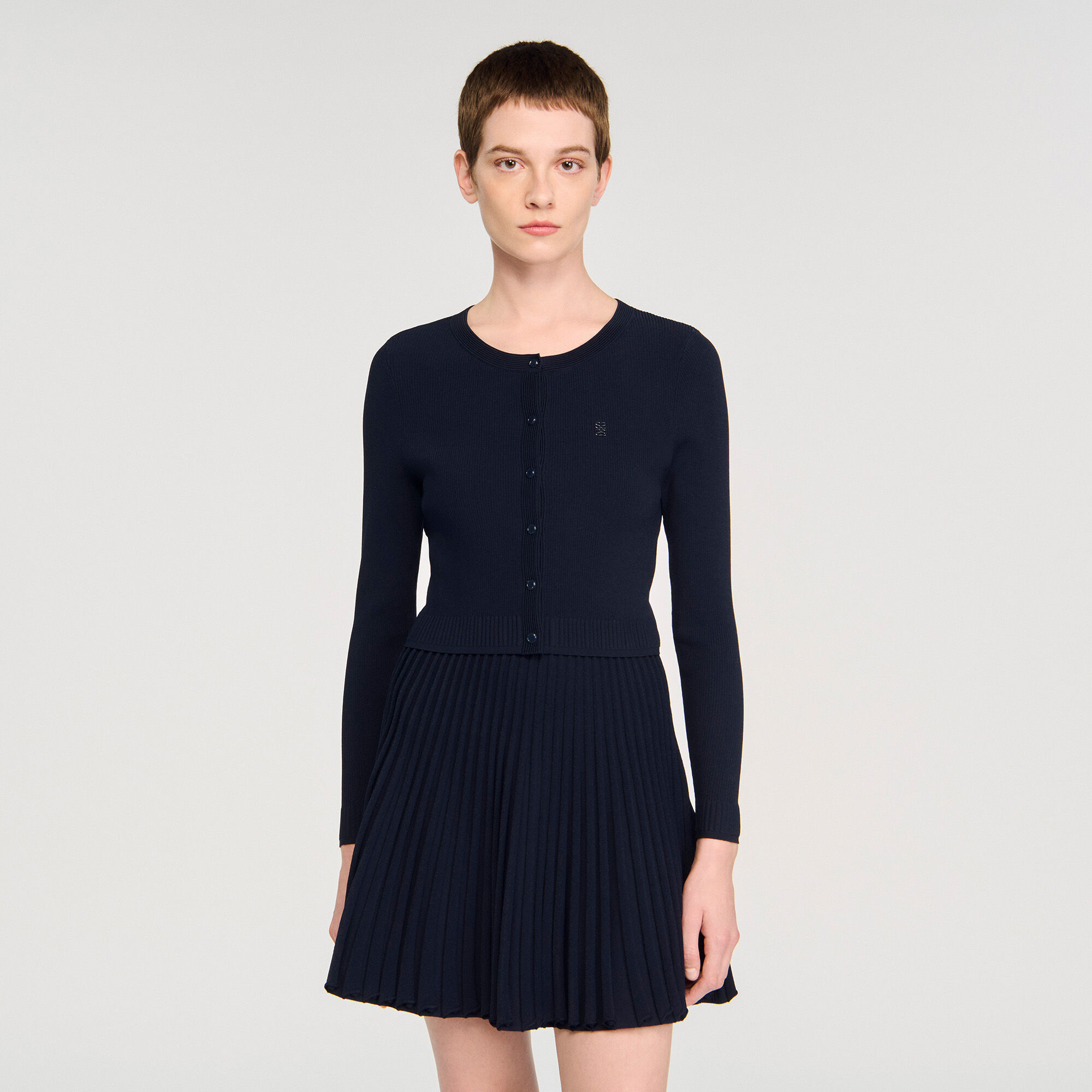Fine knit cardigan