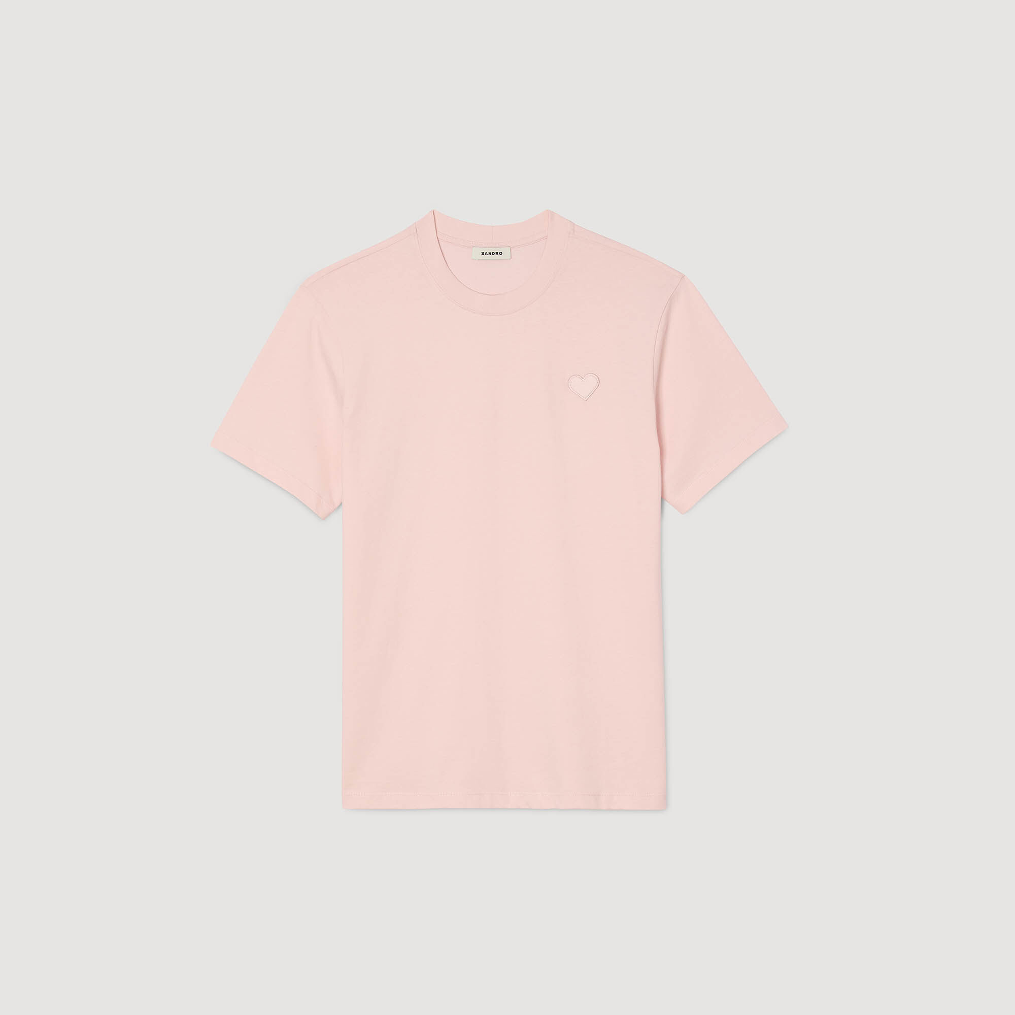 T-shirt with heart patch