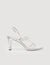 Metallic leather sandals