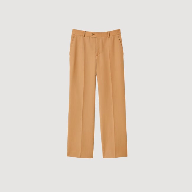 Wool blend trousers