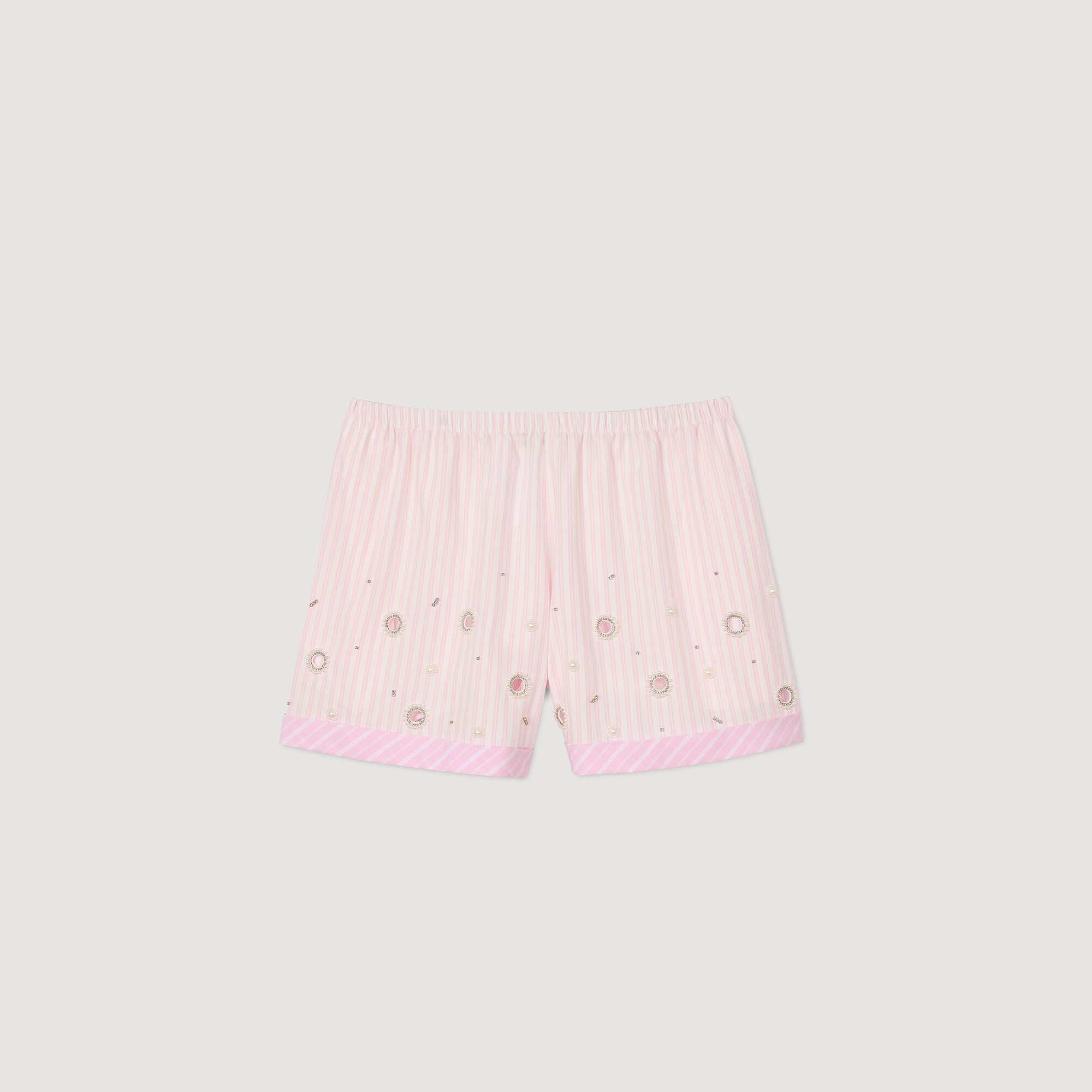 ショートパンツ PINKO Scintille delave satin shorts Rosa Metallic Track Shorts Pink - Lola + The Boys Shorts | Maisonette