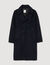 Double-breasted wool coat