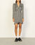 Short flowing printed dress