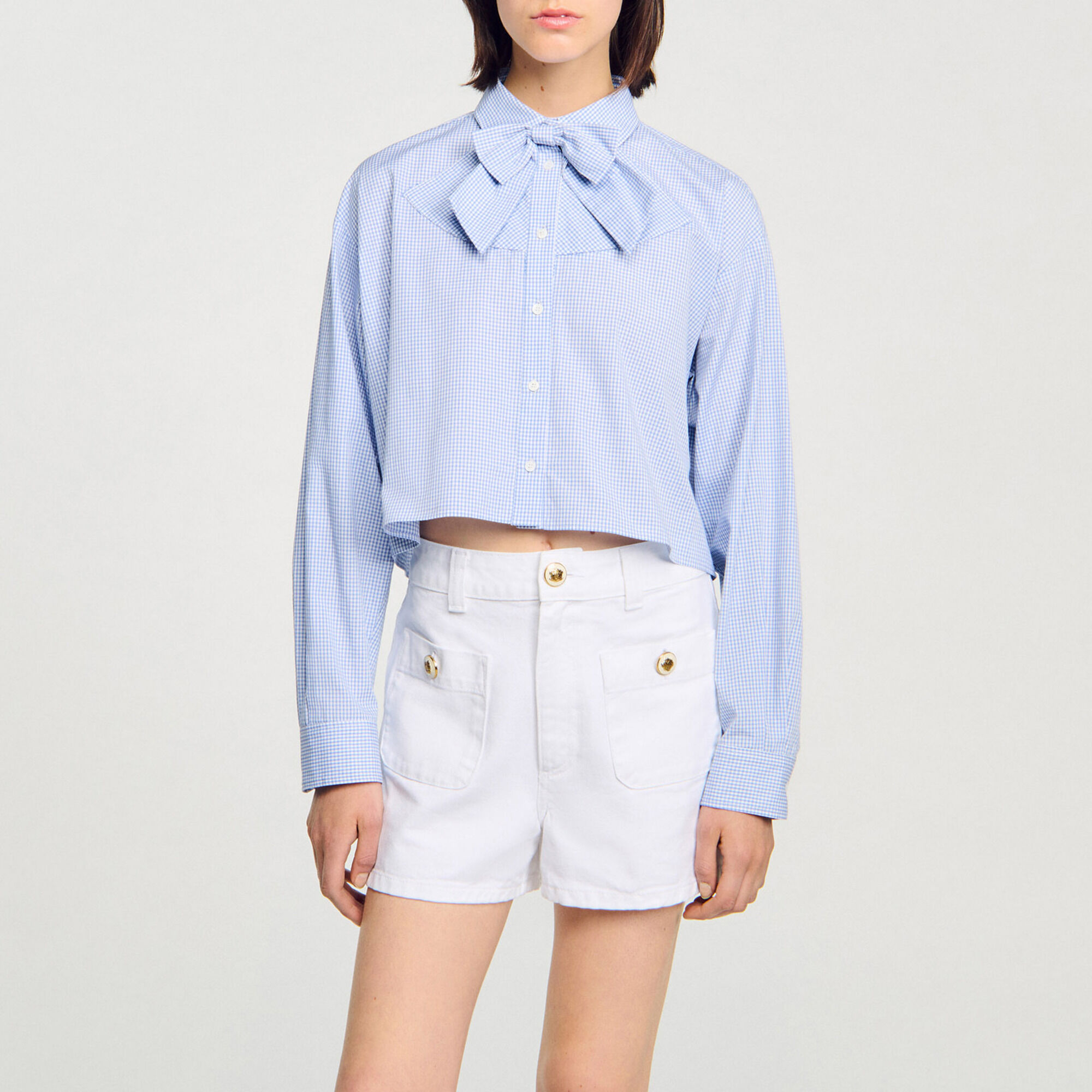 Bow collar shirt - Women | Sandro