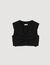 Satin-effect crop top