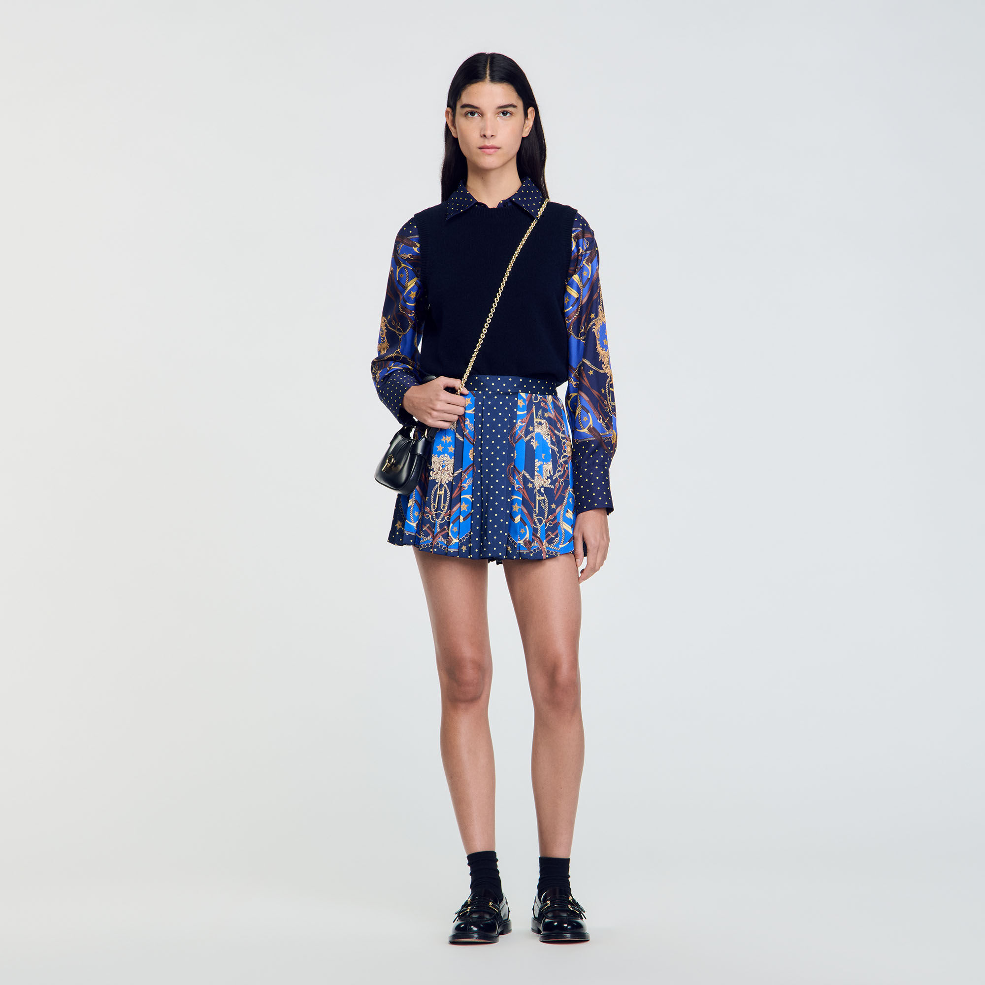 Patterned skort