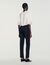 Stretch straight-leg trousers