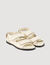 Plain leather lambskin sandals