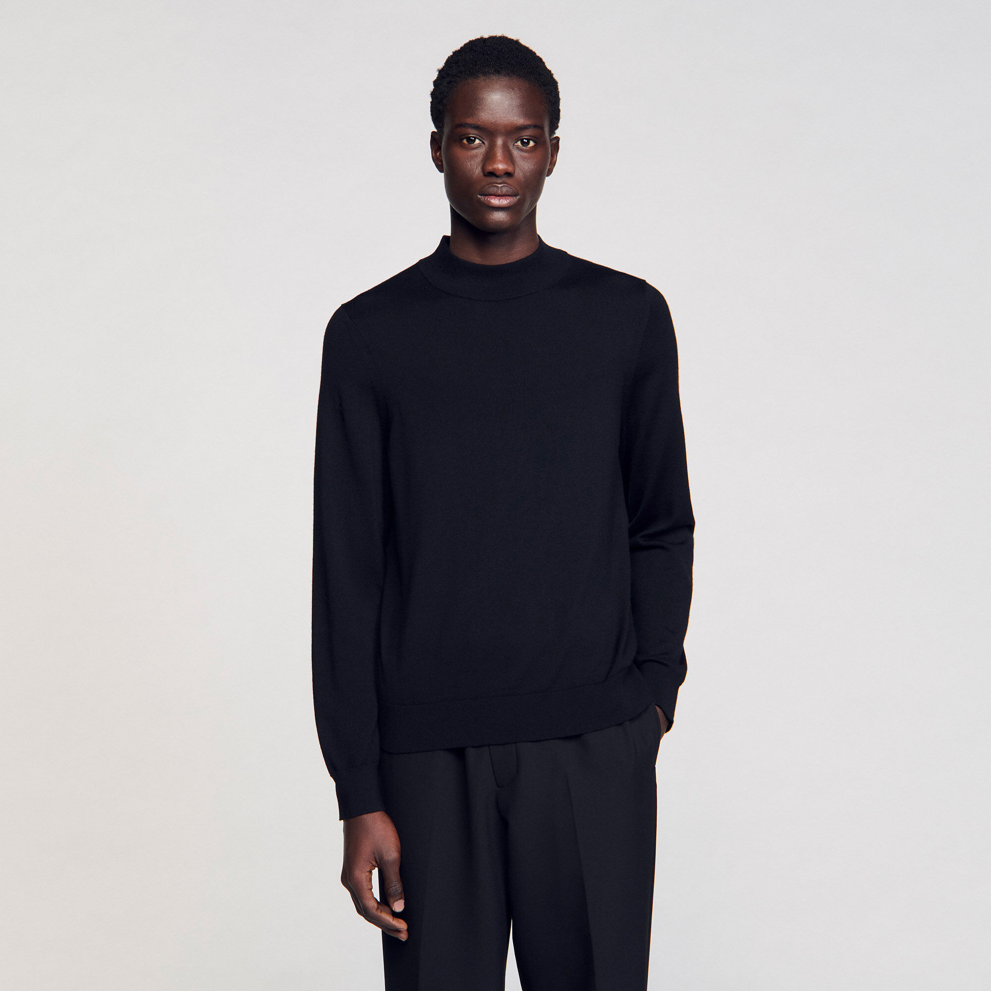 Funnel neck sweater