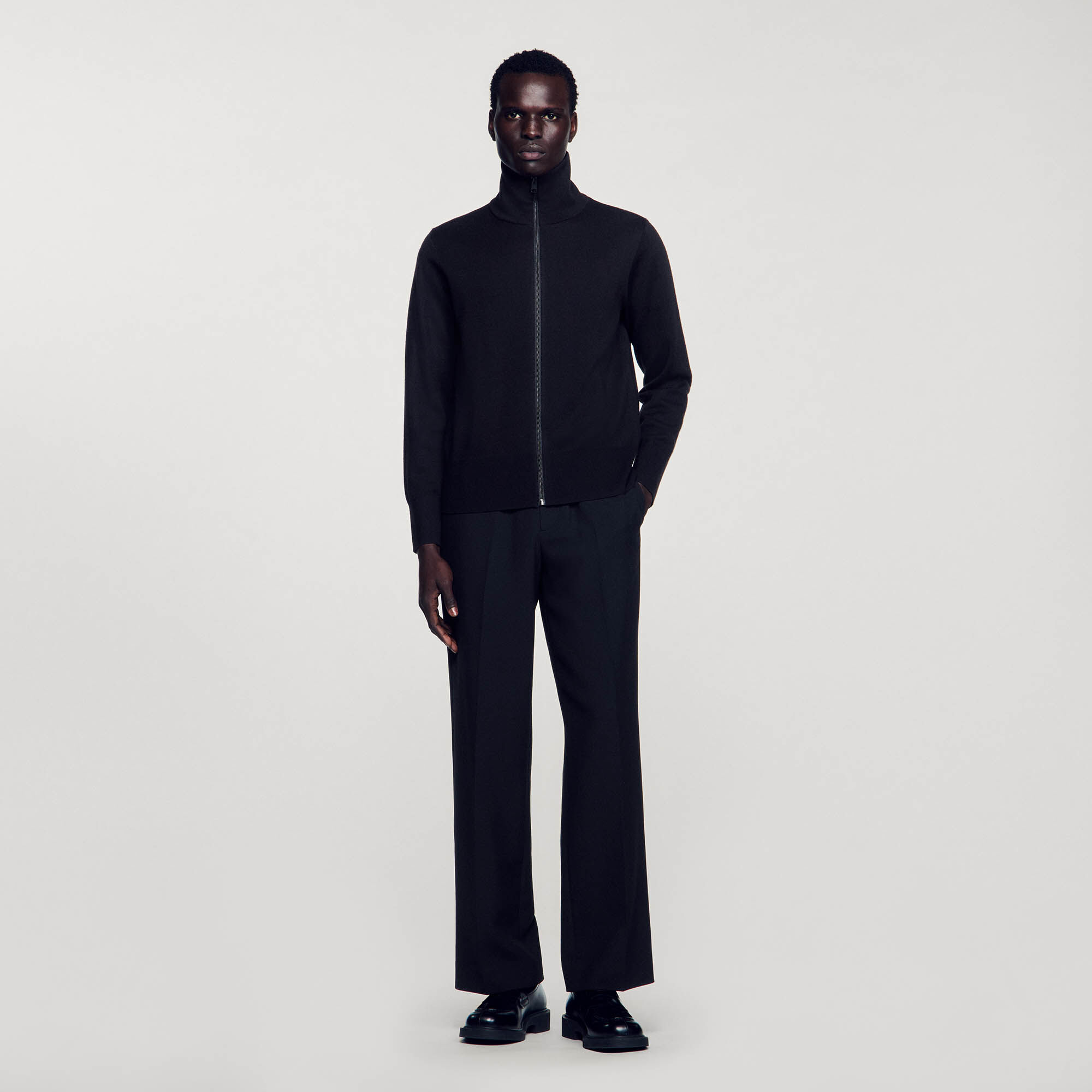 Sandro black cardigan discount