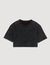Cropped beaded T-shirt