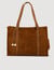 Suede shopping bag