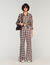 Floral print silk shirt