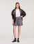 Striped rhinestone bubble skirt