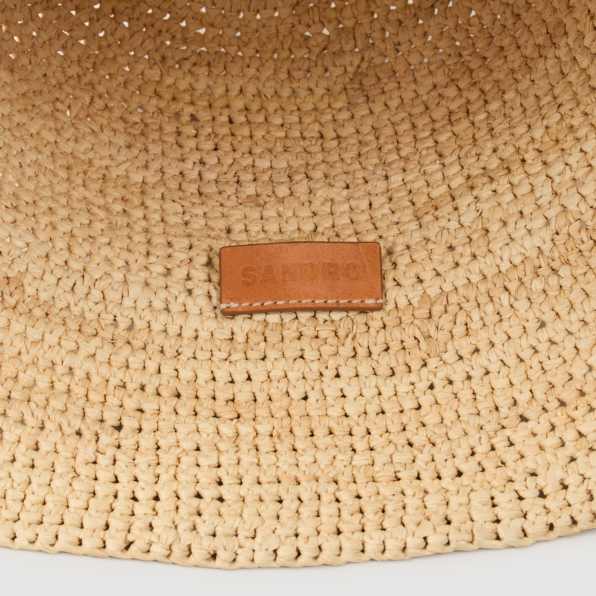 Raffia bucket hat