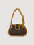 Leather and shearling Janet bag