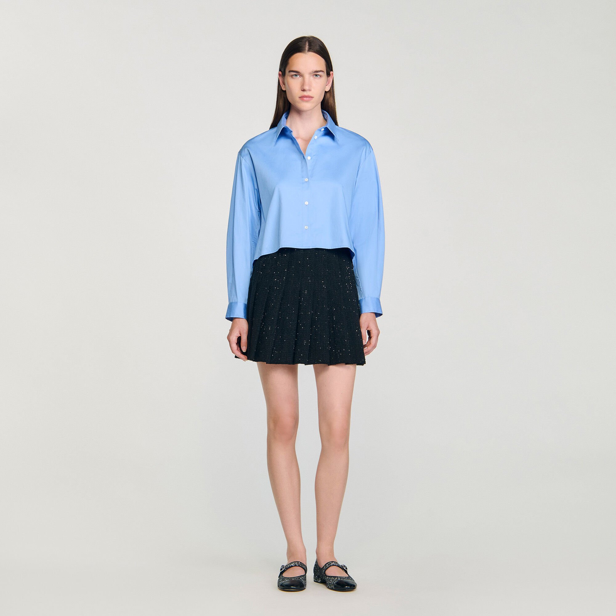 Short tweed pleated skirt Short tweed pleated skirt