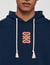Leather patch sweatshirt