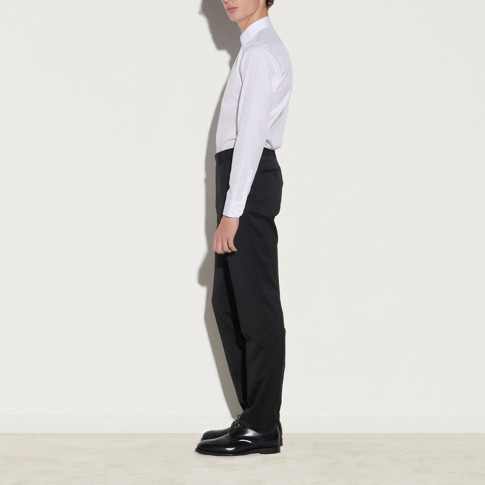 Wool suit trousers