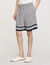 Square Cross floaty Bermuda shorts