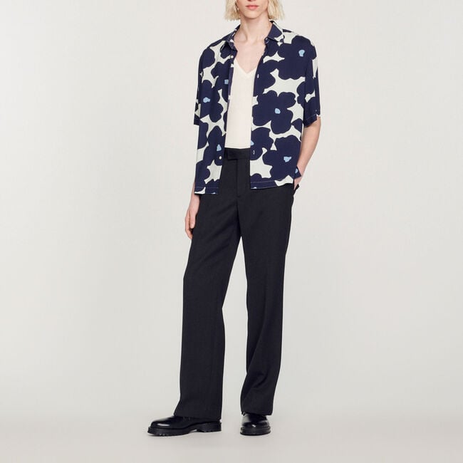 Floral printed shirt