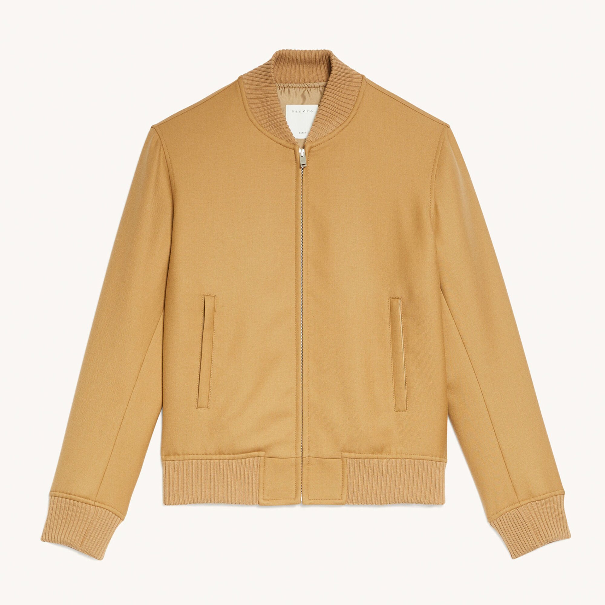 Zipped bomber jacket