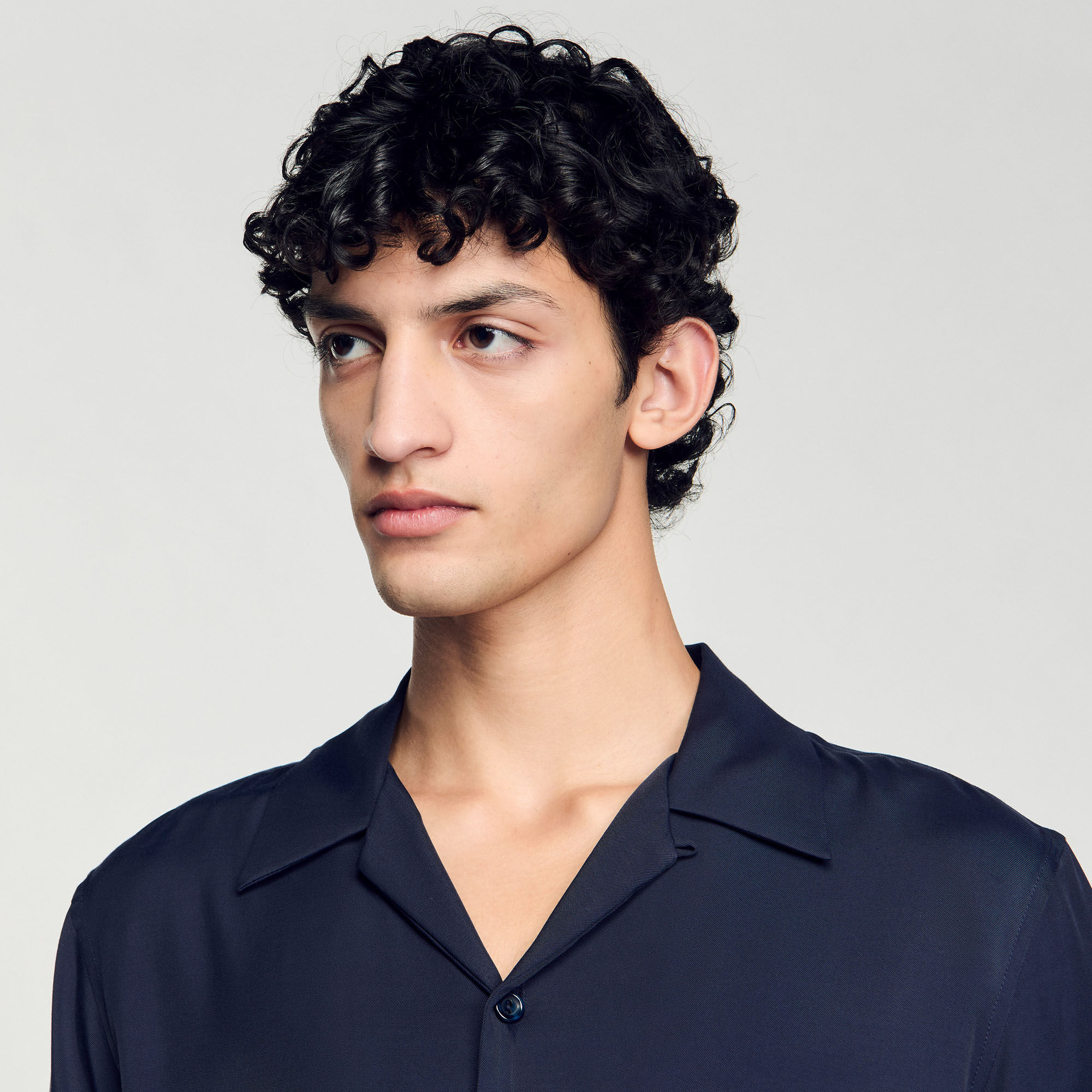 Shark collar shirt