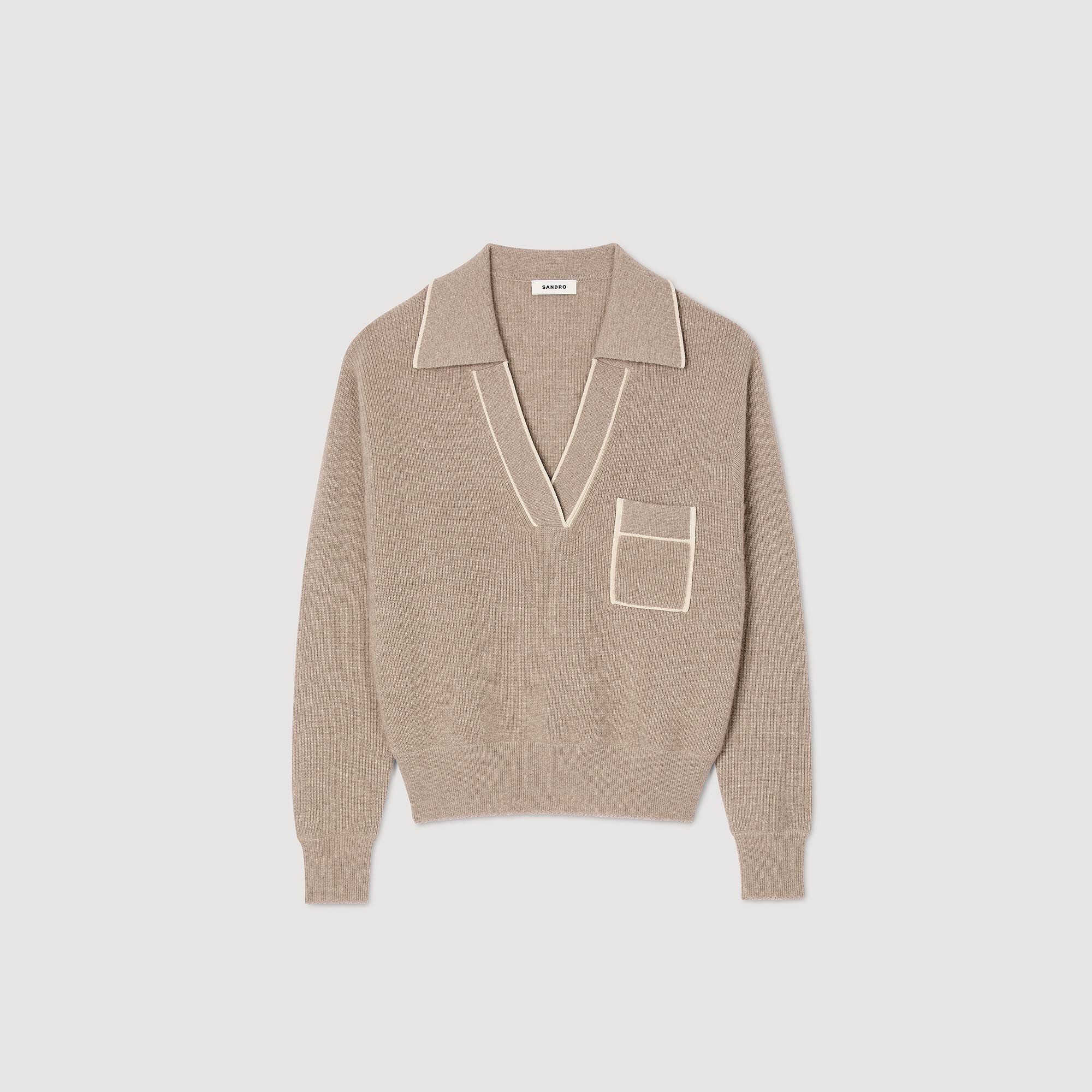Sandro v neck sweater store