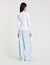Ribbed jumper with Tunisian collar