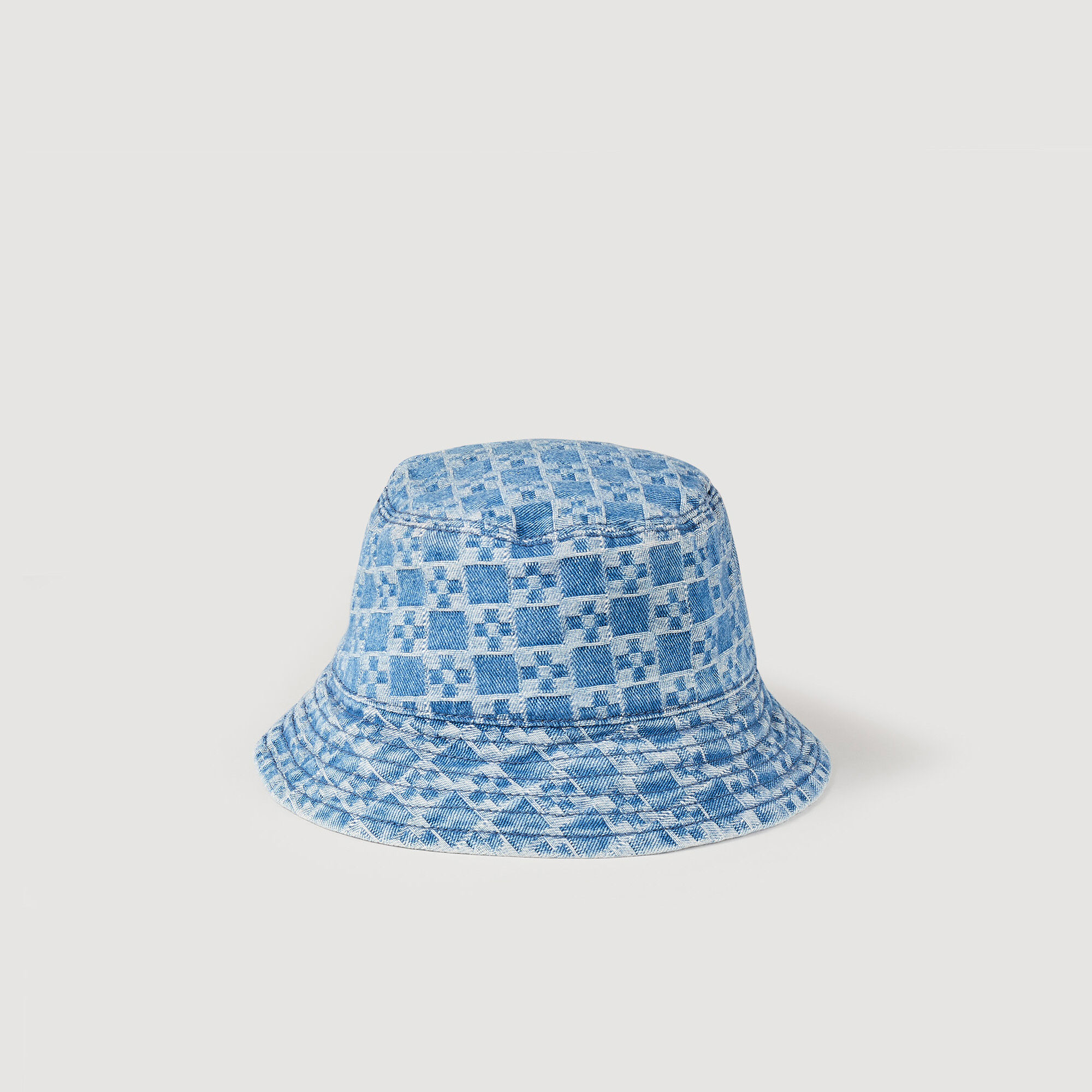 Square Cross denim hat