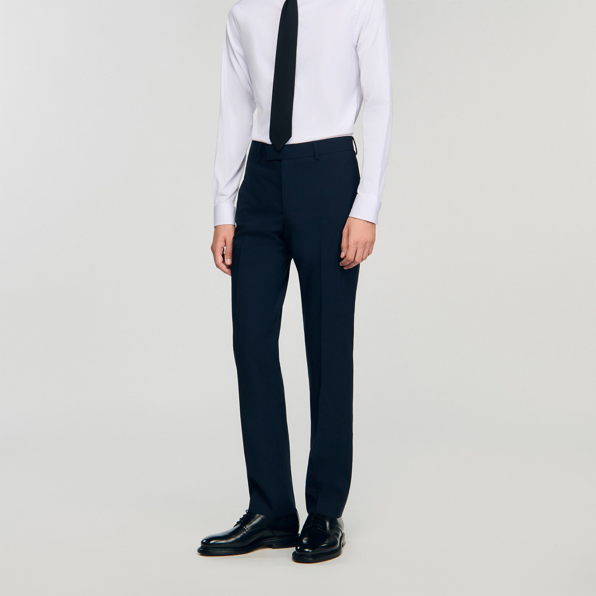 Wool suit trousers
