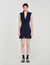 Short pleated suit dress
