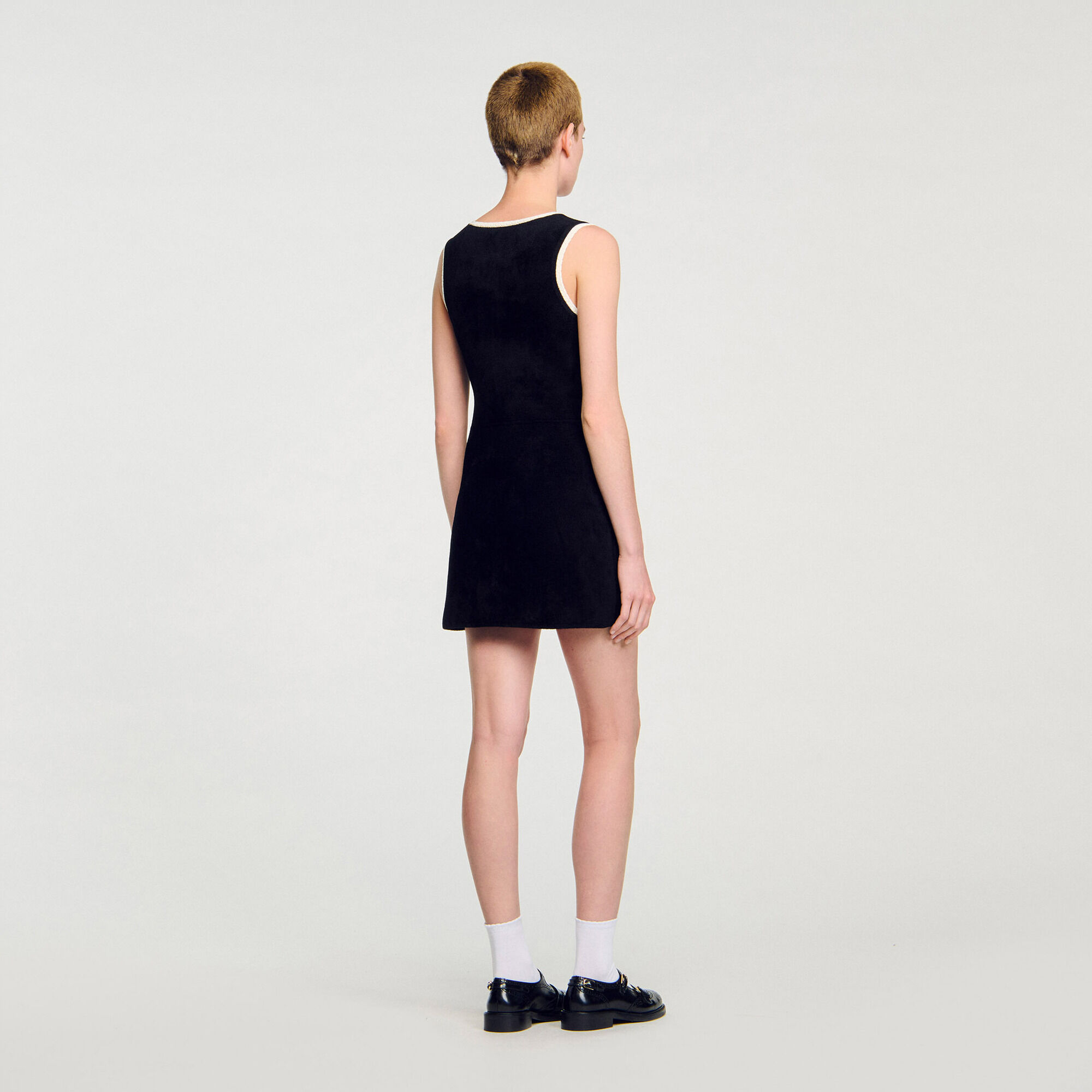 Short velvet knit dress - Women | Sandro