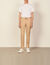 Cotton carrot-fit trousers