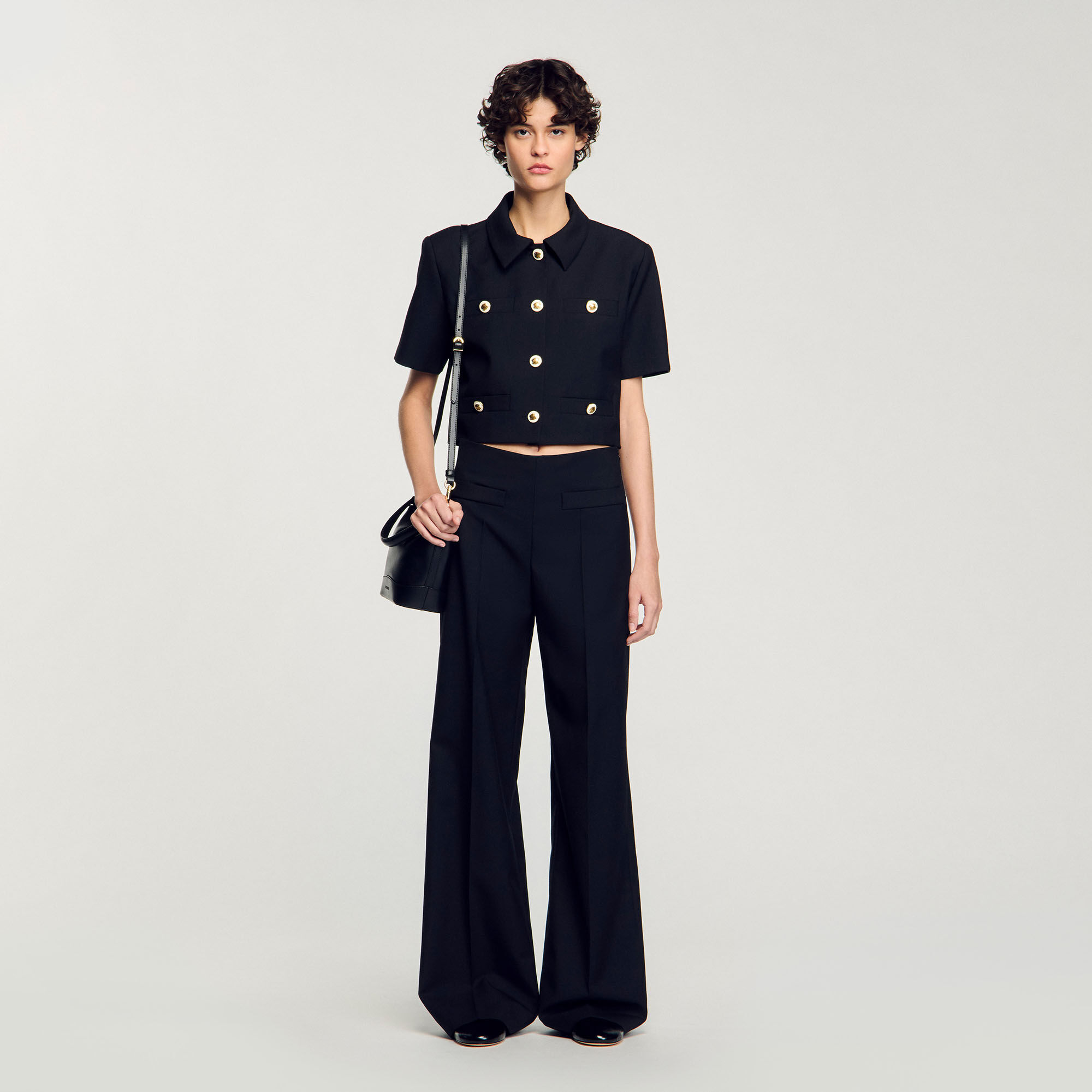 High-waisted pants for women | Sandro Paris