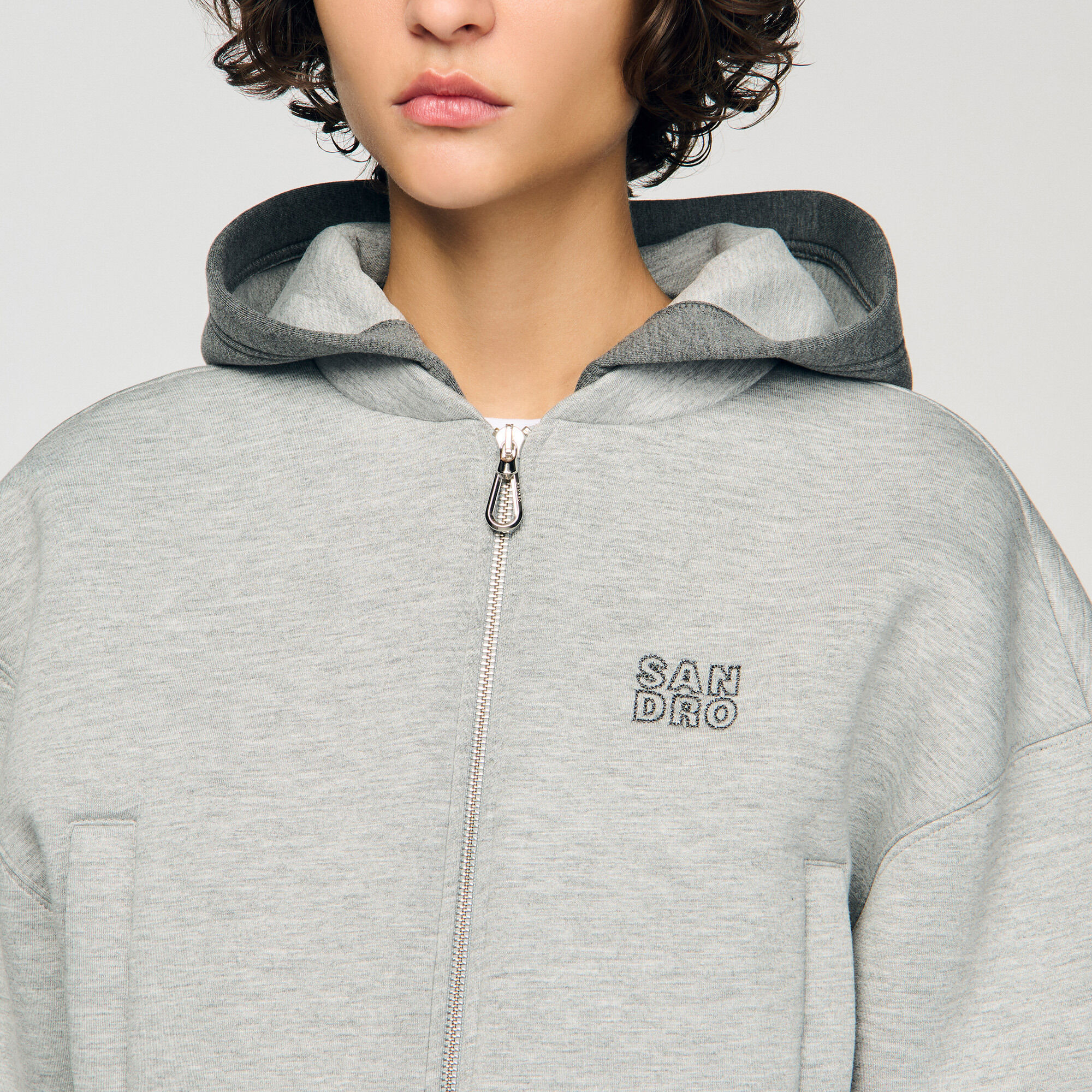 Hooded sweatshirt jacket - Women | Sandro