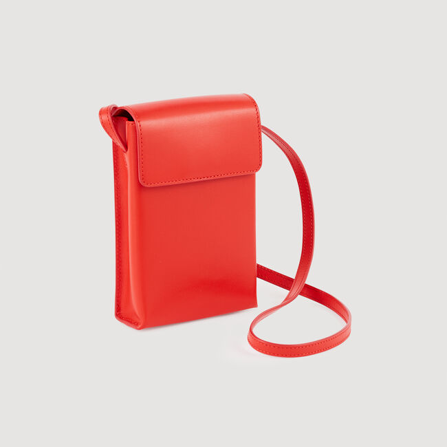 Small smooth leather shoulder bag