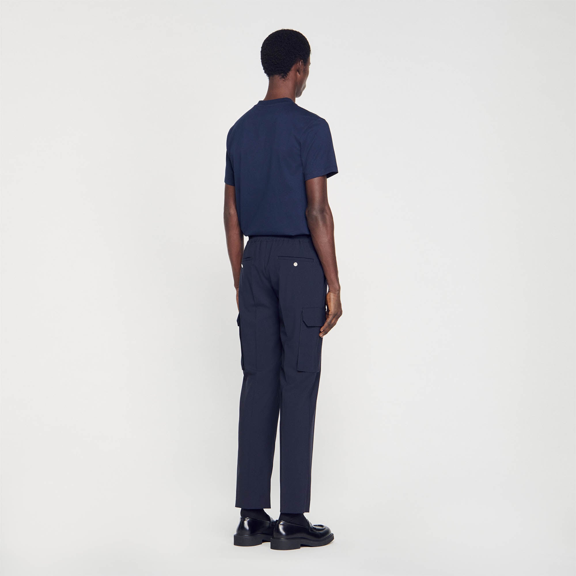 Elasticated cargo trousers